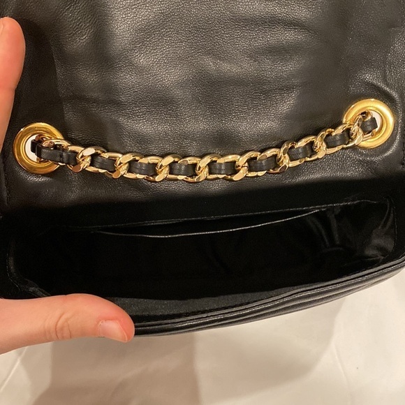 Moschino Small Black Nappa Biker Jacket Flap Bag - Picture 12 of 17